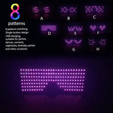 Load image into Gallery viewer, Flash Rechargeable Luminous LED  Light Glasses