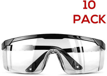 Load image into Gallery viewer, Carfia Safety Glasses with Clear Anti Fog Scratch Resistant Wrap-Around Lenses, No-Slip Grips for Construction, Shooting, Lab Work, and More!