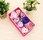 4 PCS Closet Foldable Underwear Bra Drawer Storage Boxes