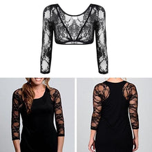 Load image into Gallery viewer, Women's Lace V-Neck Perspective Cardigan Seamless Arm Shaper