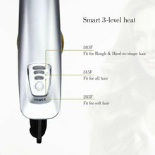 Load image into Gallery viewer, Professional 2-Way Rotating Curling Iron Hair Brush Curler Straightener
