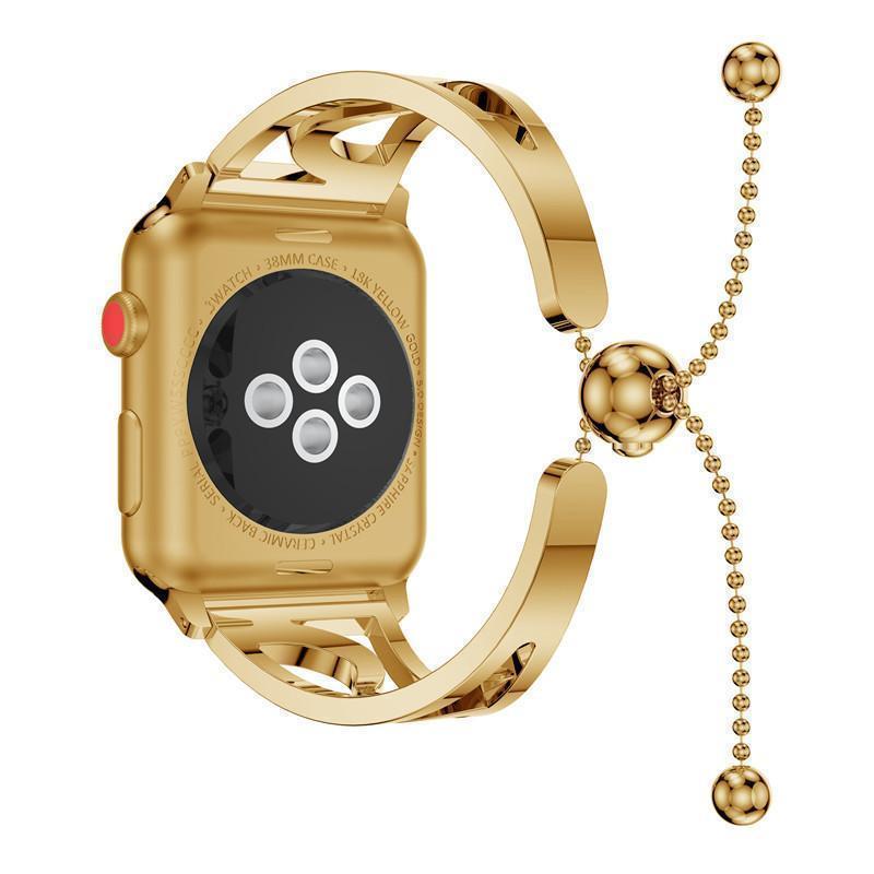 Apple Watch Band Women Stainless Steel Adjustable Watchband Strap Luxury Jewelry For Iwatch 1 2 3