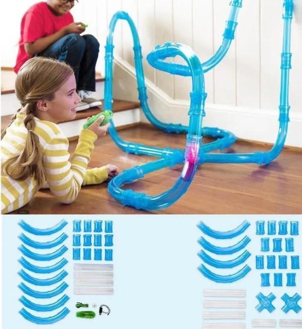 Speed Pipes Racing Car RC Car Toy Kids Pipes Racing Trucks Remote Control Speed Track Car Yrshinee Tube