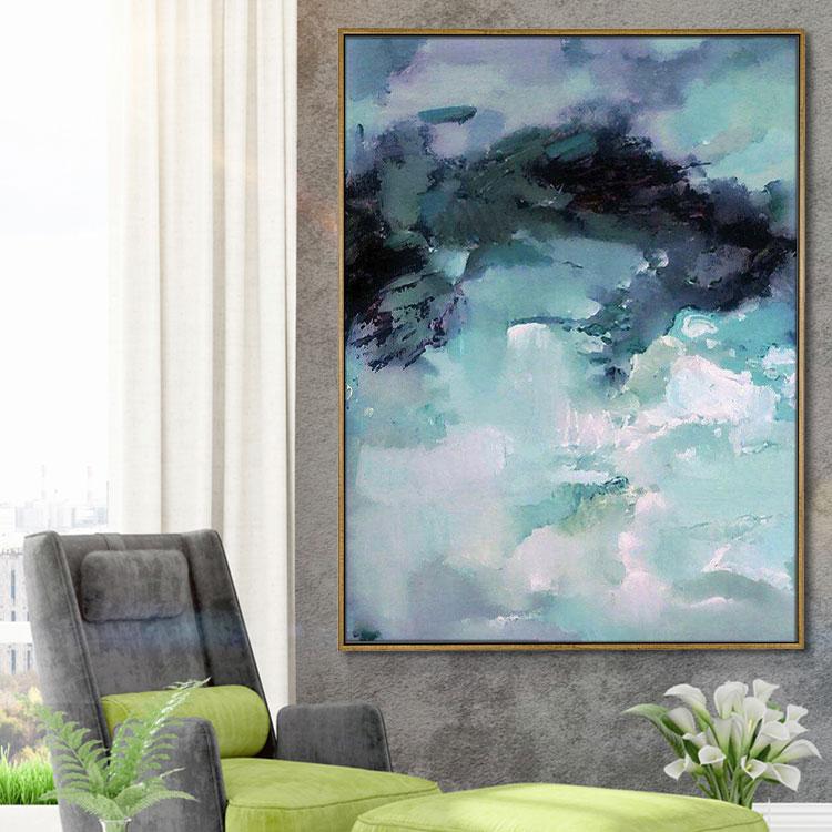 Modern Art Abstract Painting, Diptych, Original Painting Canvas Art