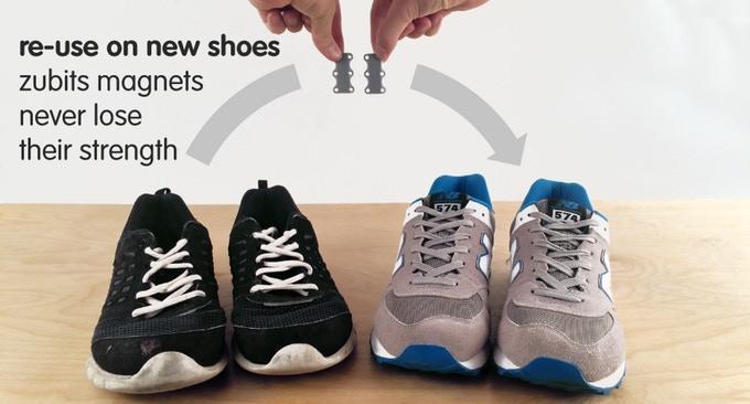 Magnetic Lacing , Never Tie Laces Again