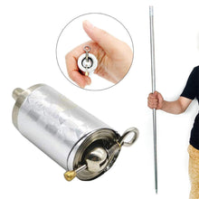 Load image into Gallery viewer, Silver Metal Appearing Cane Wand Stick Stage Magic Trick Gimmick Illusion 110 cm