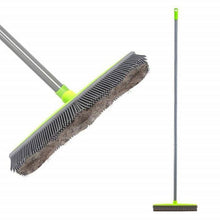 Load image into Gallery viewer, Multi-function Long Handle Natural Rubber Broom with Squeegee