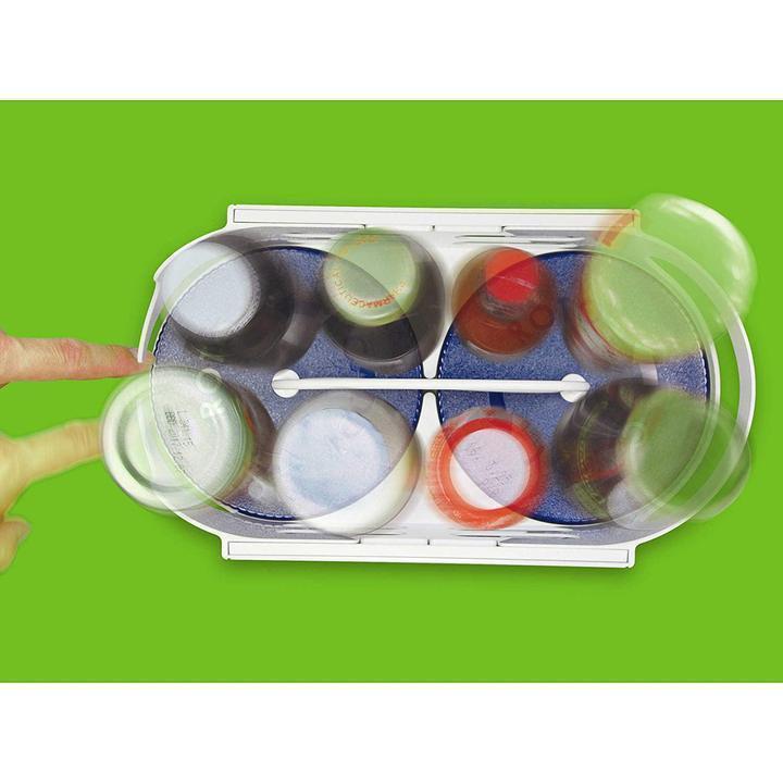 Twin-Roller Rotation Storage Basket