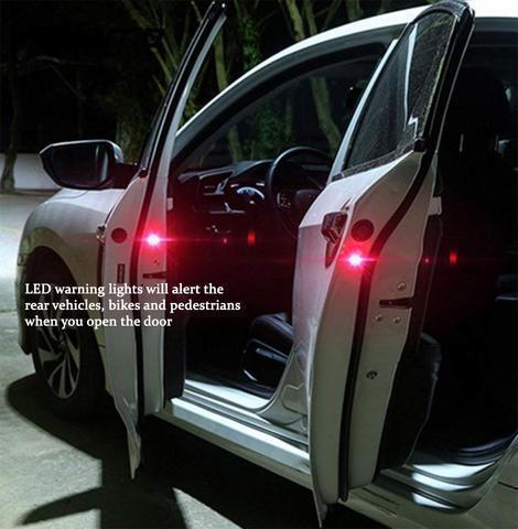 Universal Wireless Car Door LED Warning Light Shinning Blinking Light