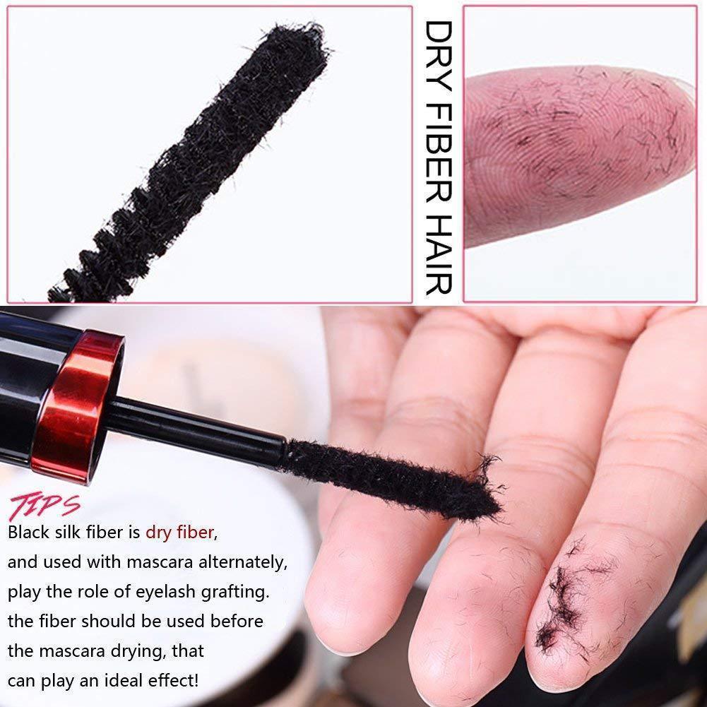 4D Silk Fiber Mascara Cream Makeup Eye Lashes Extension