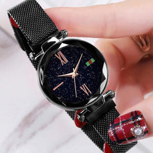 Load image into Gallery viewer, Rorios Custon Diamond Starry Sky Magnetic Watchband Engraved Watches