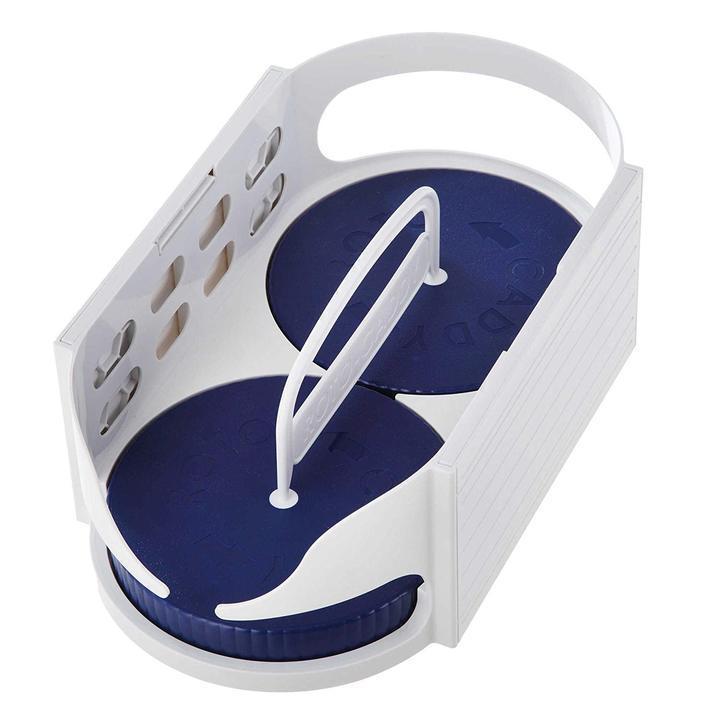 Twin-Roller Rotation Storage Basket