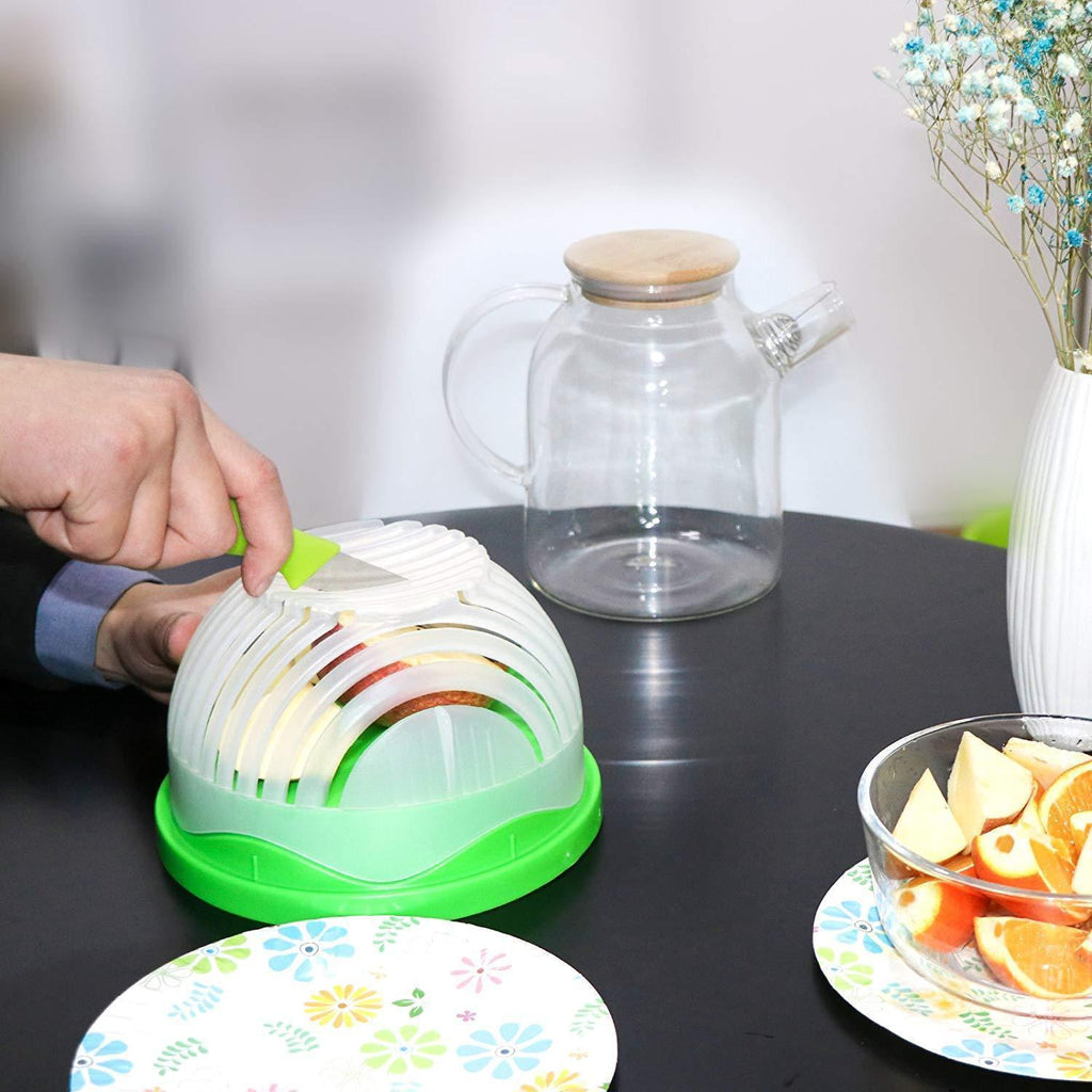 Salad Cutter Bowl | 3-in-1 Kitchen Tool to Cut Slice