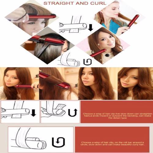 NEW YEAR SALE 50%OFF-SALON PROFESSIONAL STEAM HAIR STRAIGHTENER CURLER - richsuit