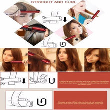 Load image into Gallery viewer, NEW YEAR SALE 50%OFF-SALON PROFESSIONAL STEAM HAIR STRAIGHTENER CURLER - richsuit