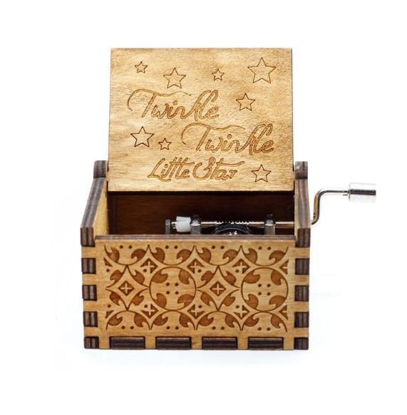 Hand Crank Wooden Music Box