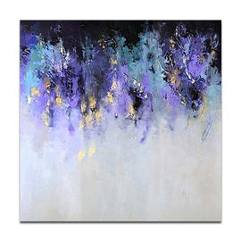 An abstract painting of a volcanic eruption