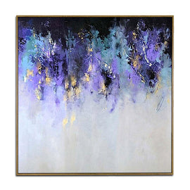An abstract painting of a volcanic eruption