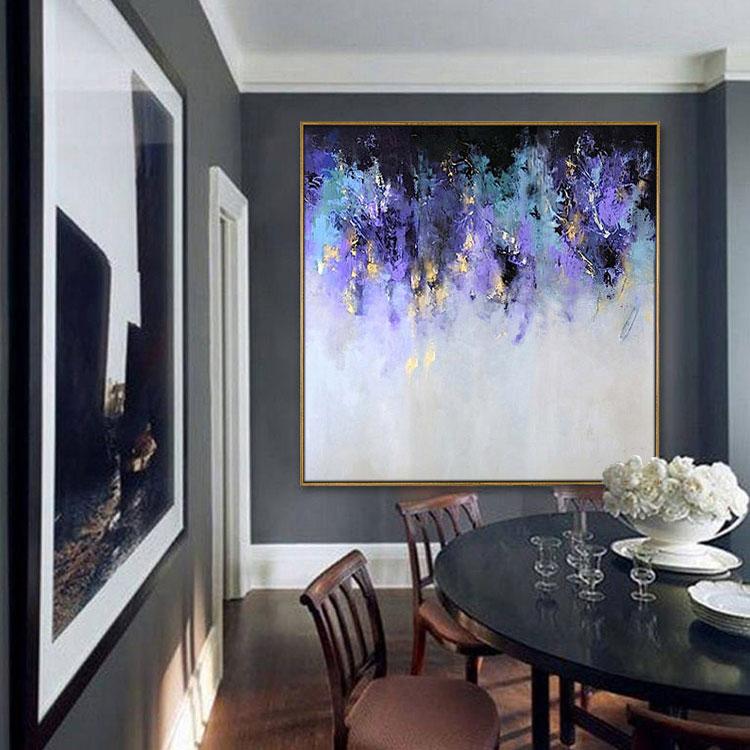 An abstract painting of a volcanic eruption
