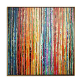 Abstract line painting