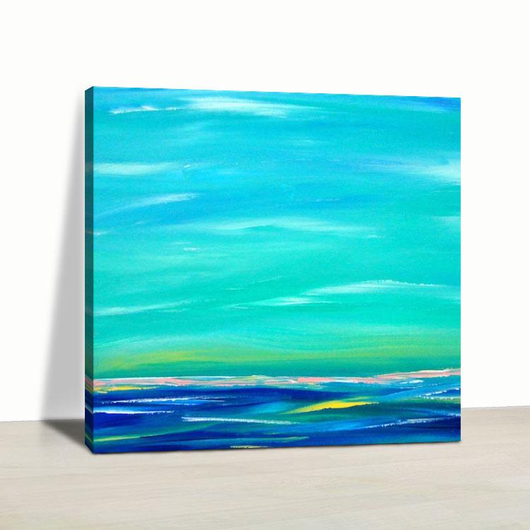 Blue art painting decorative painting Ocean painting