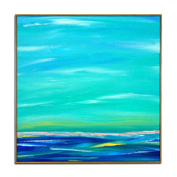 Blue art painting decorative painting Ocean painting