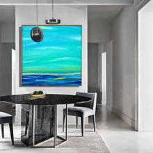 Load image into Gallery viewer, Blue art painting decorative painting Ocean painting