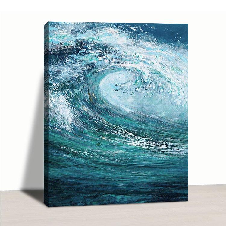 The waves of the sea