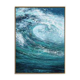 The waves of the sea