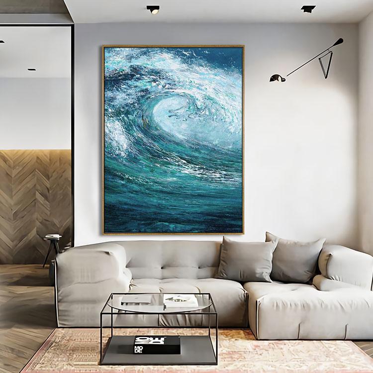 The waves of the sea