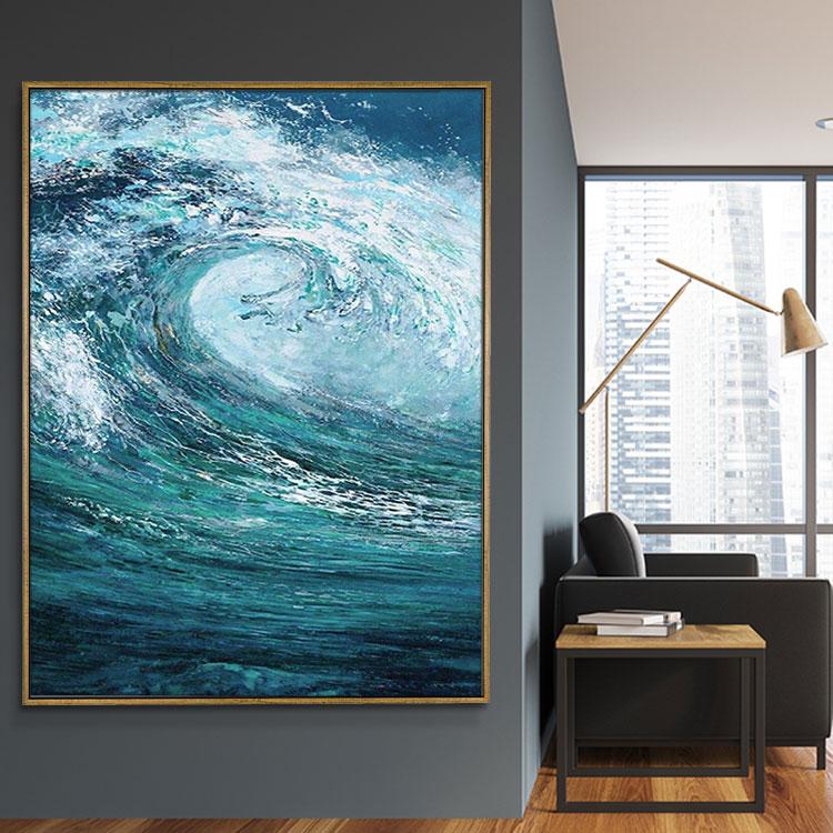 The waves of the sea