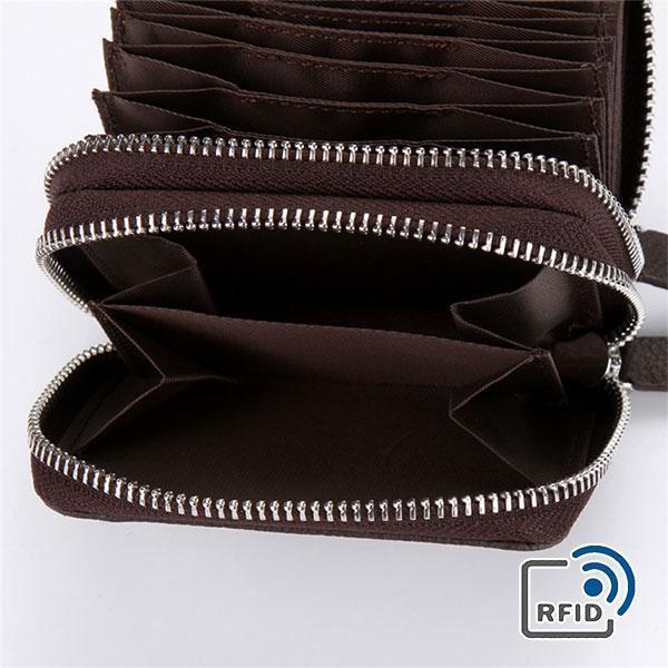 RFID Genuine Leather Card Holder