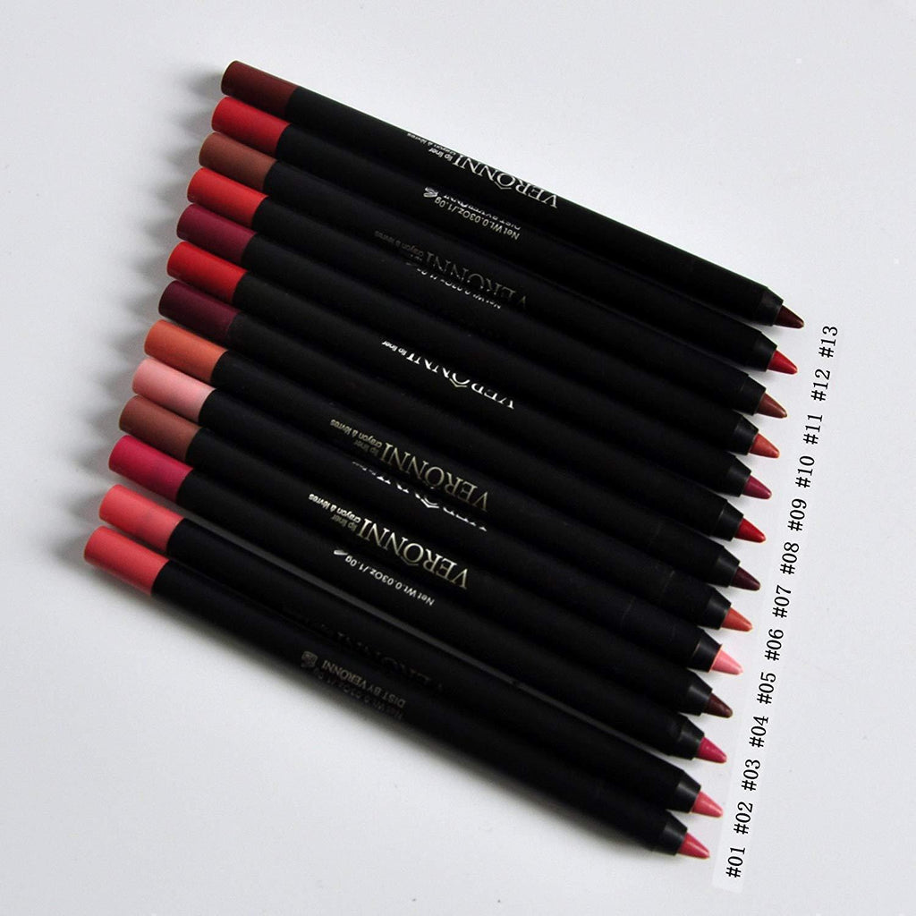 VERONNI 13 color lip pen does not stick the cup can not afford color mouth lip lip glaze