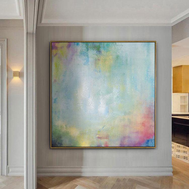 Living room decoration painting Modern abstract painting Misty rain Misty