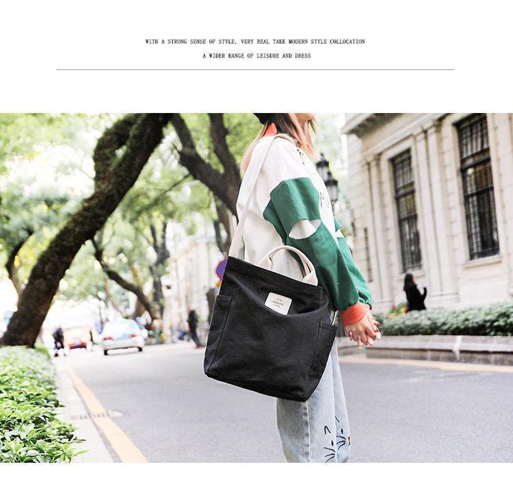 Ins fashion canvas bag