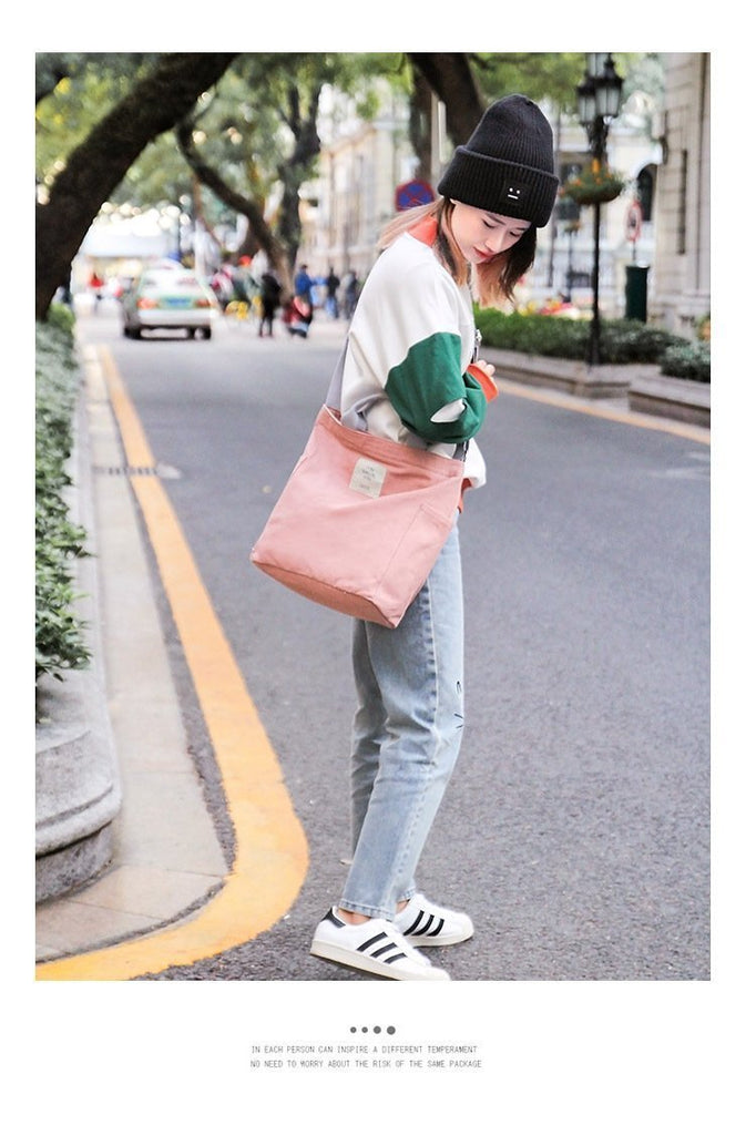 Ins fashion canvas bag