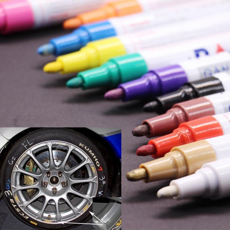 12 color waterproof tire pen