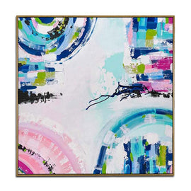 The original abstract painting canvas crossroads
