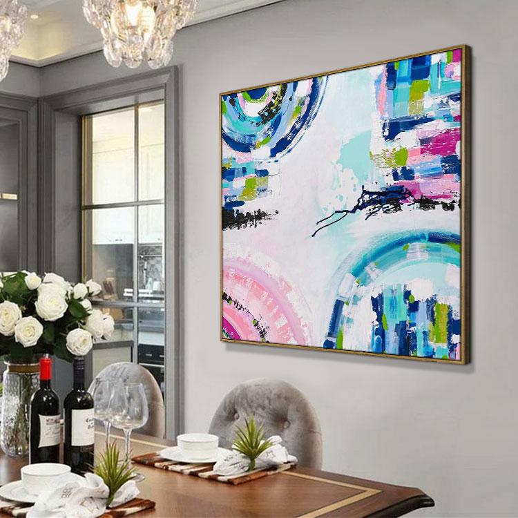 The original abstract painting canvas crossroads