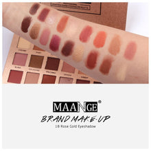 Load image into Gallery viewer, Maange 18 Rose Gold Eyeshadow Kit