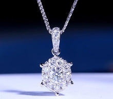 Load image into Gallery viewer, Women's Clavicle Chain 18K White Gold  Diamond Necklace