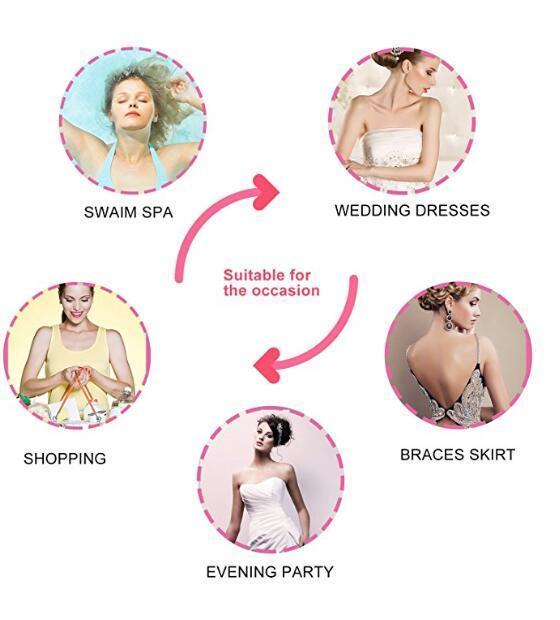 Strapless Bra Sticky Adhesive Invisible Push Up Backless Silicone Bra for Woman