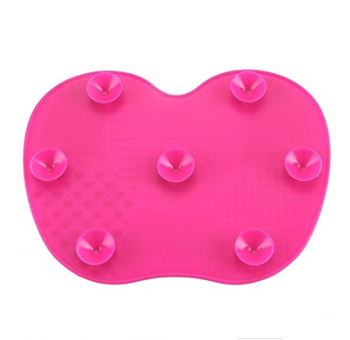 Cosmetic brush Silica gel cleaning pad