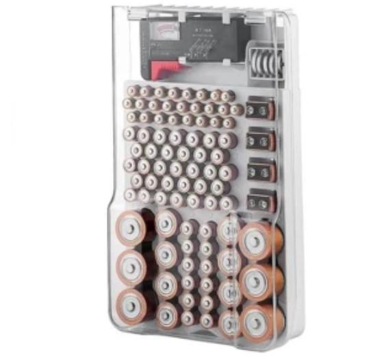 Battery Organizer with Energy Tester