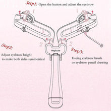 Load image into Gallery viewer, Adjustable Eyebrow Shapes Stencil