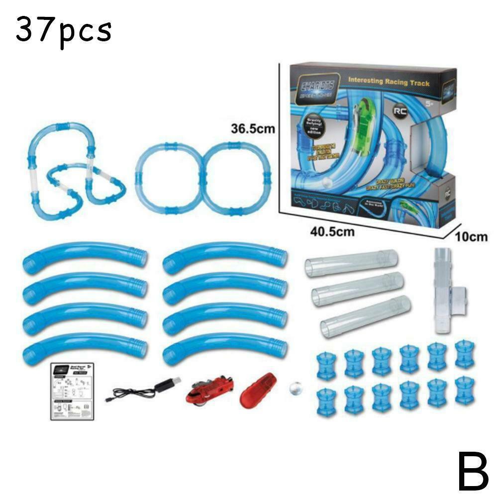 Speed Pipes Racing Car RC Car Toy Kids Pipes Racing Trucks Remote Control Speed Track Car Yrshinee Tube
