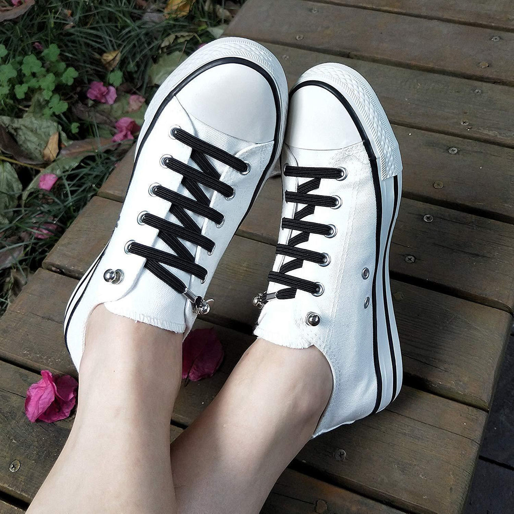 A Pair Of Elastic One Hand No-Tie Shoelaces