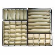 4 PCS Closet Foldable Underwear Bra Drawer Storage Boxes