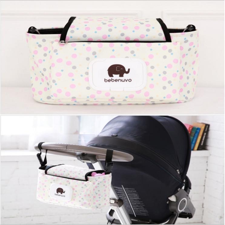 Baby Stroller Pram Pushchair Organizer Mummy Bag Nappy Diaper Storage Hanging