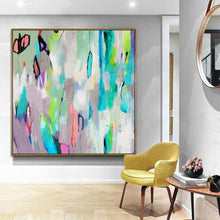 Load image into Gallery viewer, Large abstract paintings on canvas bustling streets